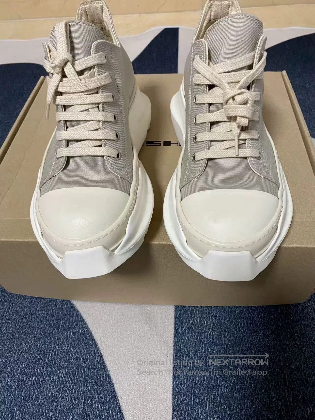 Rick Owens Rick Owens Round-Toe Low-Top Canvas Shoes. Size US 6 / EU 39 - 2 Thumbnail