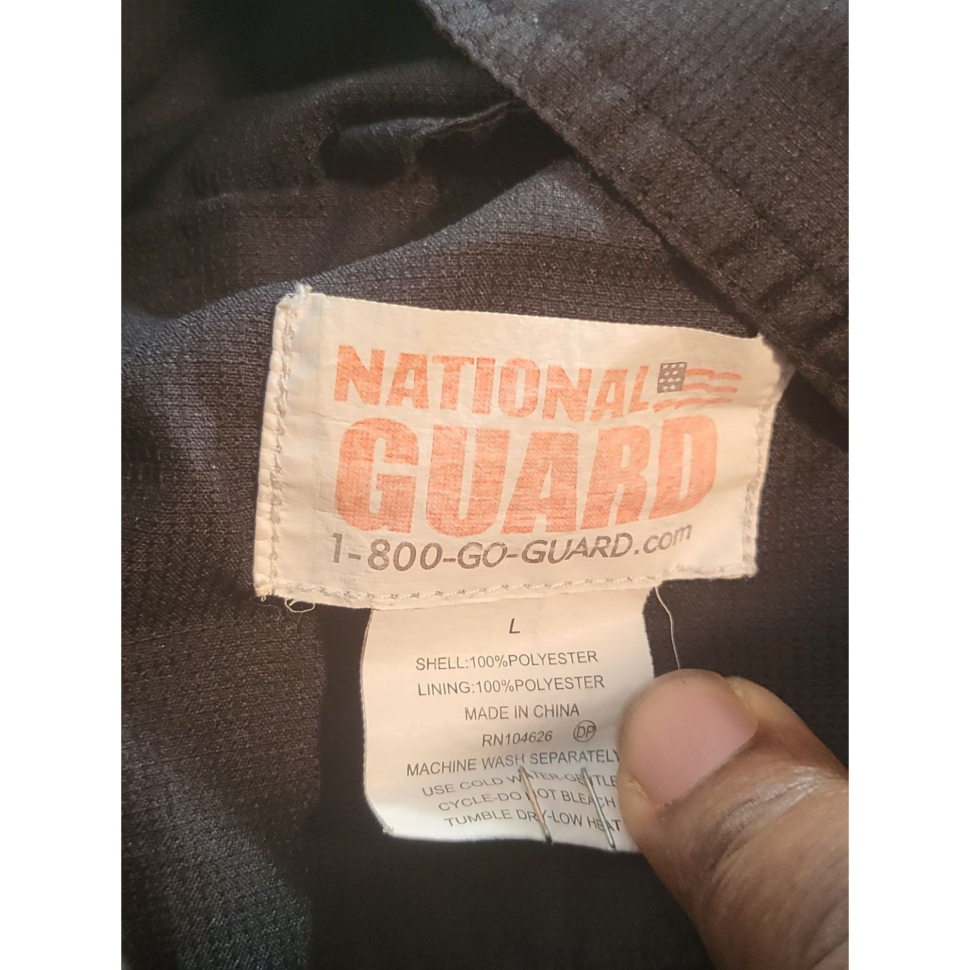 Vintage Vintage National Guard Windbreaker Jacket Men Sz L Full Zip Size US L / EU 52-54 / 3 - 6 Thumbnail