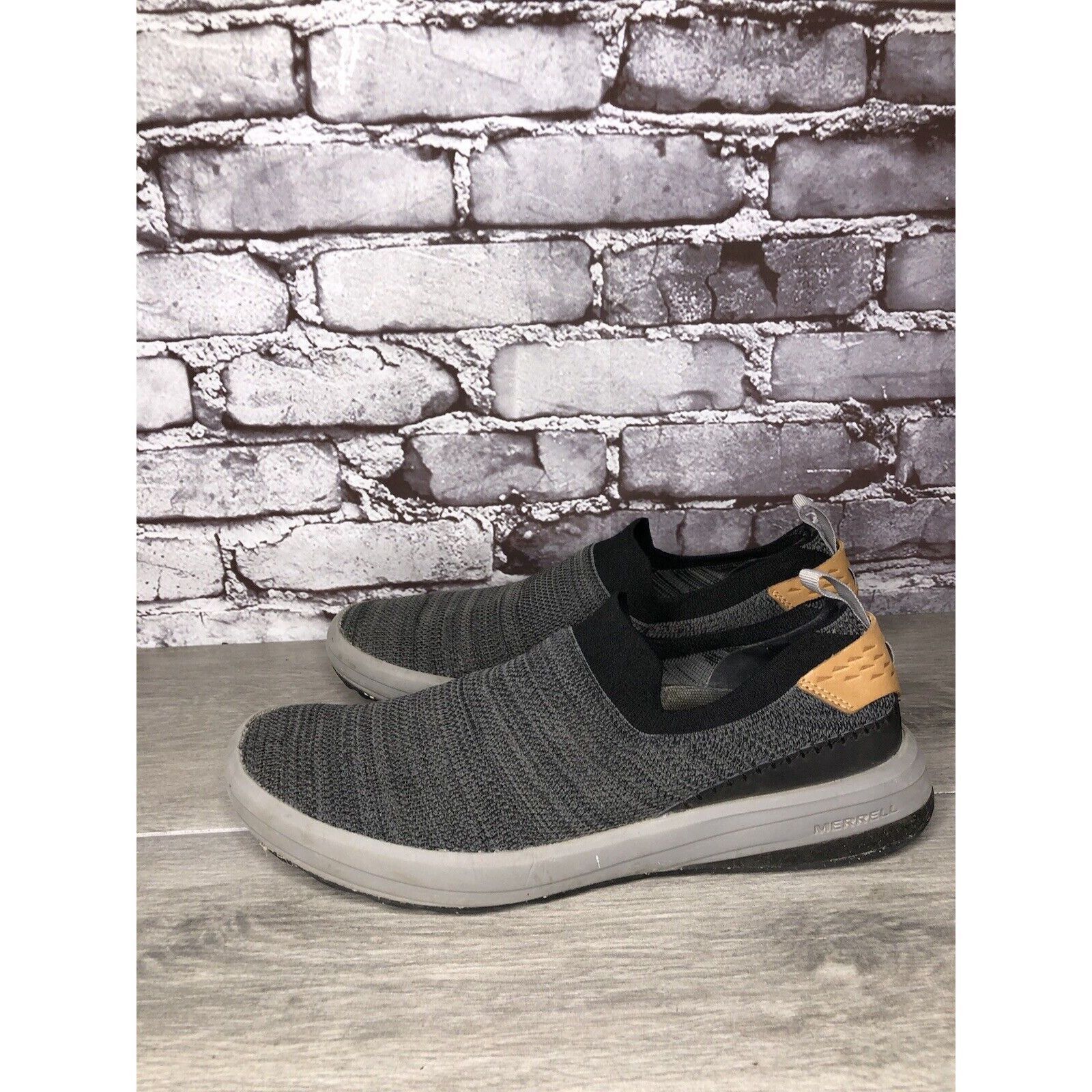 Merrell Merrell Gridway Moccasin Boulder Gray Knit Vibram Shoes Men’ Size US 9 / EU 42 - 1 Thumbnail