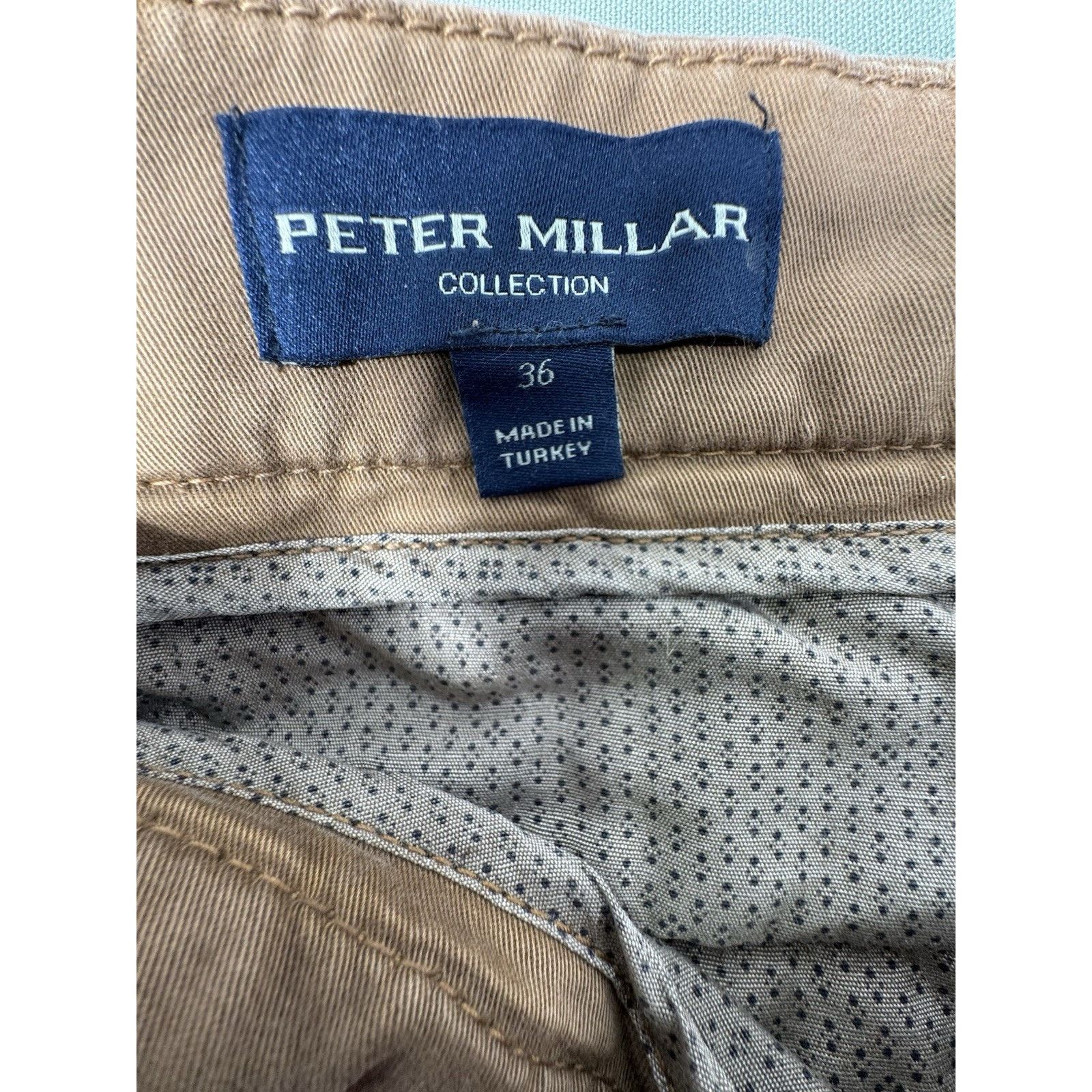 Peter Millar Peter Millar Collection Mens Chino Pants 36 Khaki Stretch Size US 36 / EU 52 - 9 Thumbnail