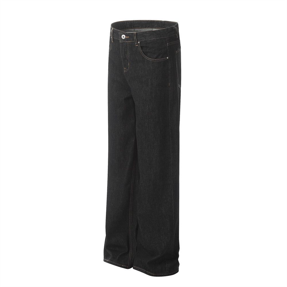 Japanese Brand × Jean Men's loose versatile wide-leg casual straight jeans Size US 34 / EU 50 - 2 Thumbnail