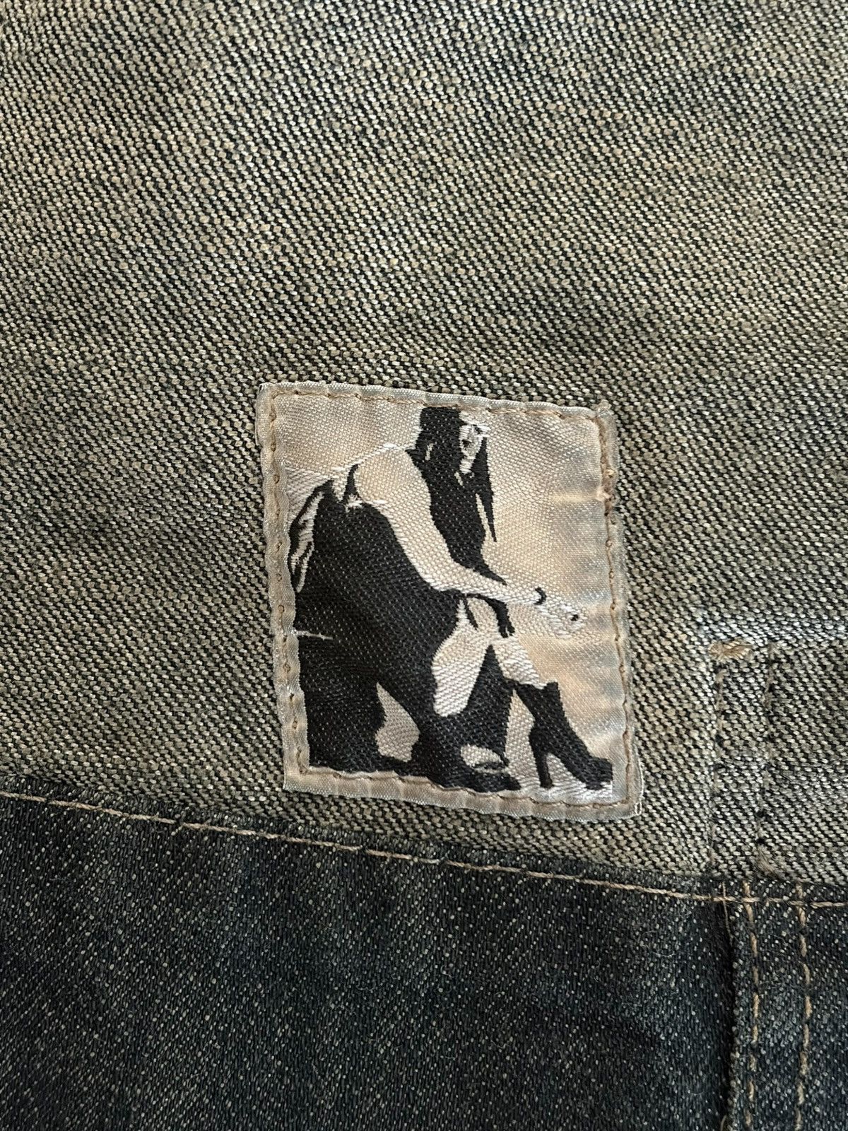 Rick Owens Rick Owens SS10 dust leather sleeves denim jacket Size US XS / EU 42 / 0 - 6 Thumbnail