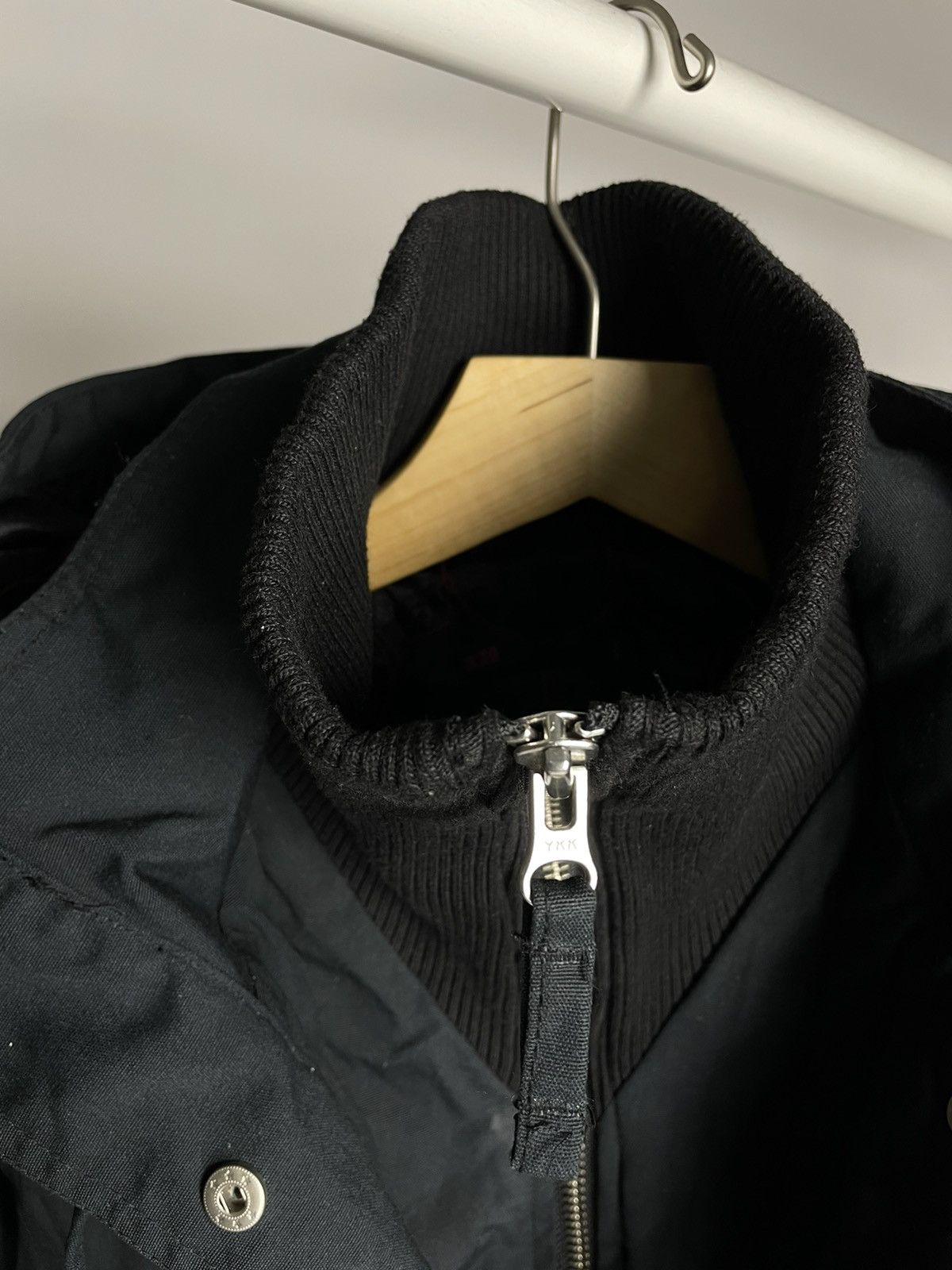 Japanese Brand Japanese Vintage Avantgarde Y2K Opium Black Bomber Jacket Size S / US 4 / IT 40 - 3 Thumbnail