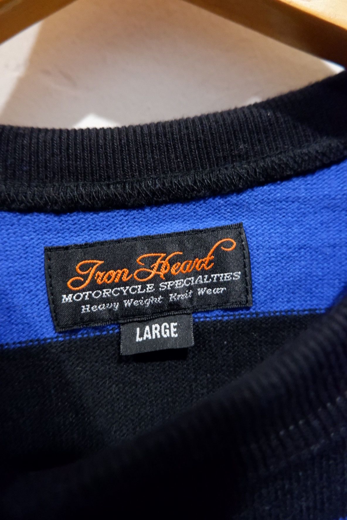 Iron Heart Iron Heart Stripes Heavy Weight Long Sleeve Sweaters Size US L / EU 52-54 / 3 - 6 Thumbnail