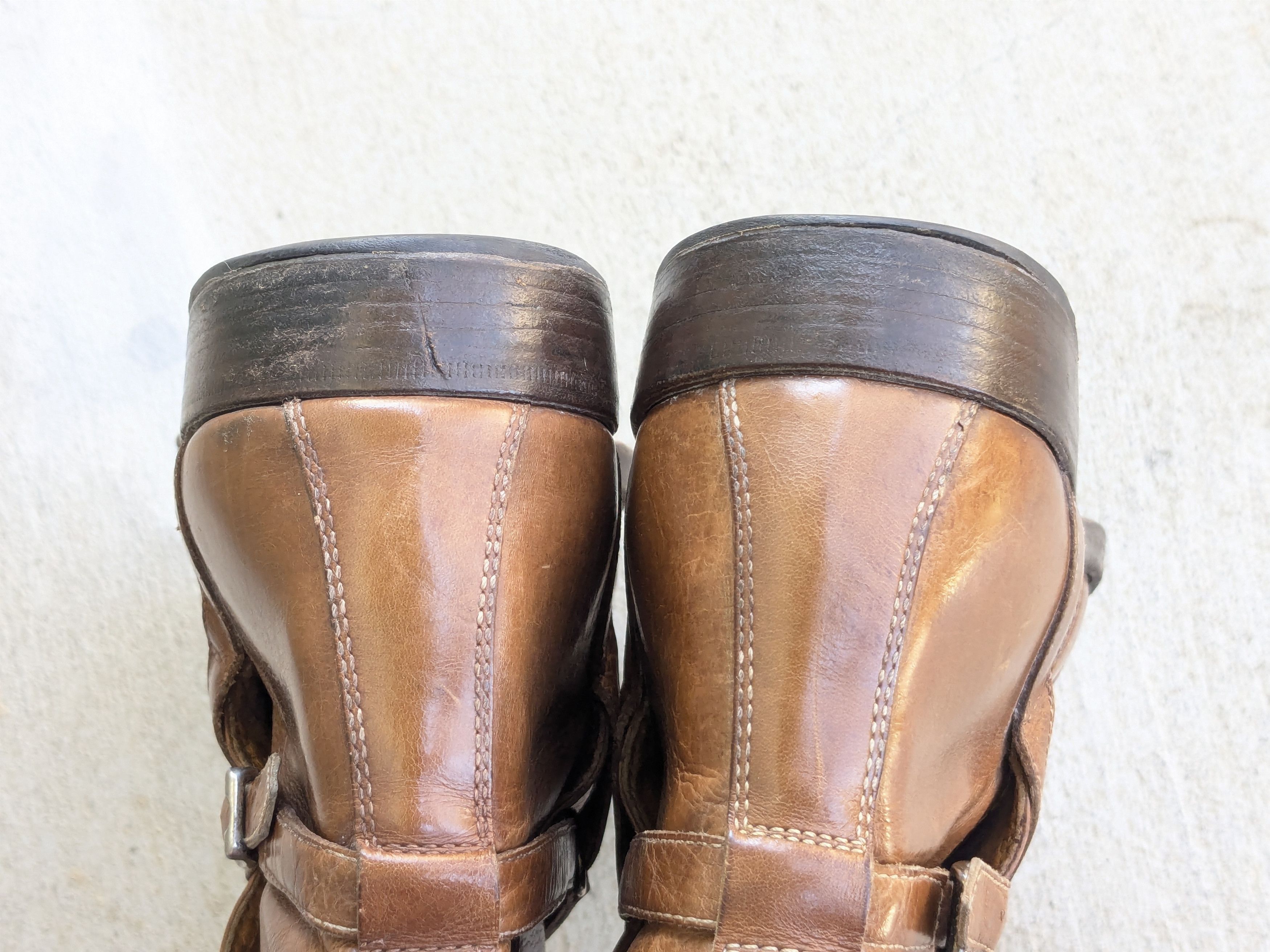 Gucci Gucci Jodhpur Boots Brown 8.5 Leather GG Chelsea Side Zip Size US 8.5 / EU 41-42 - 13 Thumbnail