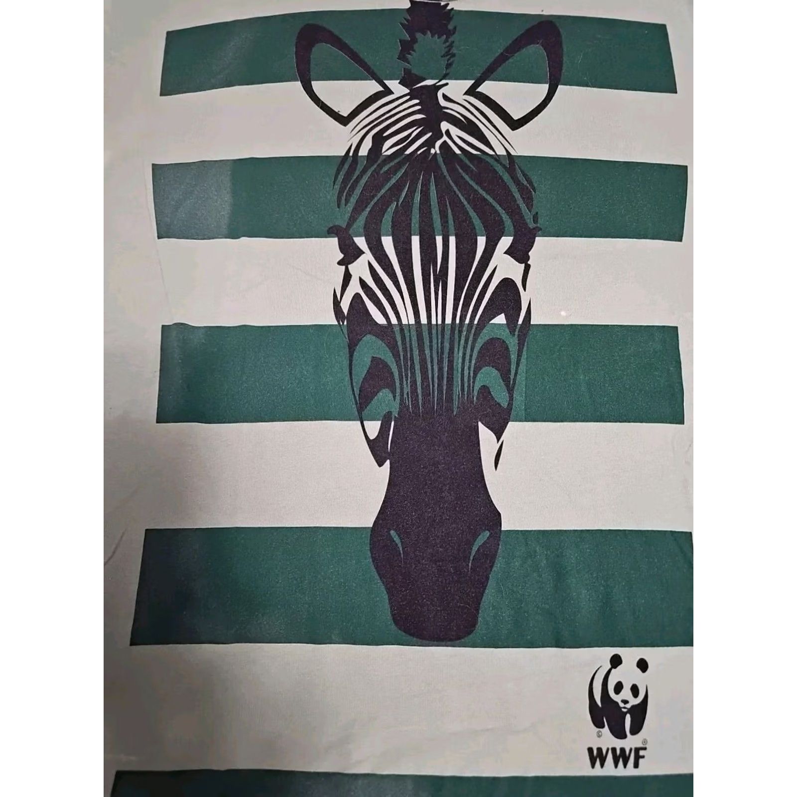 Vintage Chaser LA Tshirt Green Zebra WWF World Wildlife Foundation SZ XL Size US XL / EU 56 / 4 - 4 Thumbnail