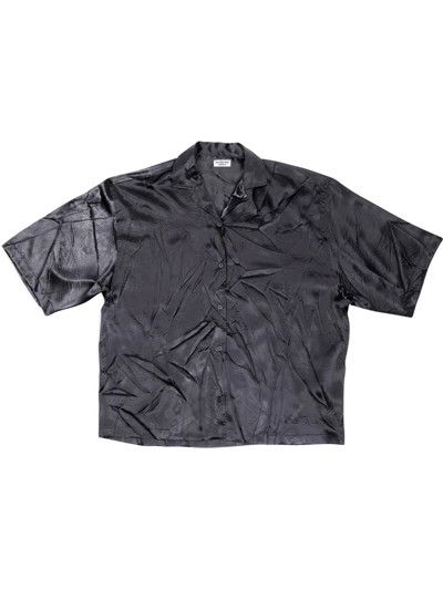 Balenciaga o1in1g0824 Short Sleeve Shirt in Black Size S / US 4 / IT 40 - 1 Thumbnail