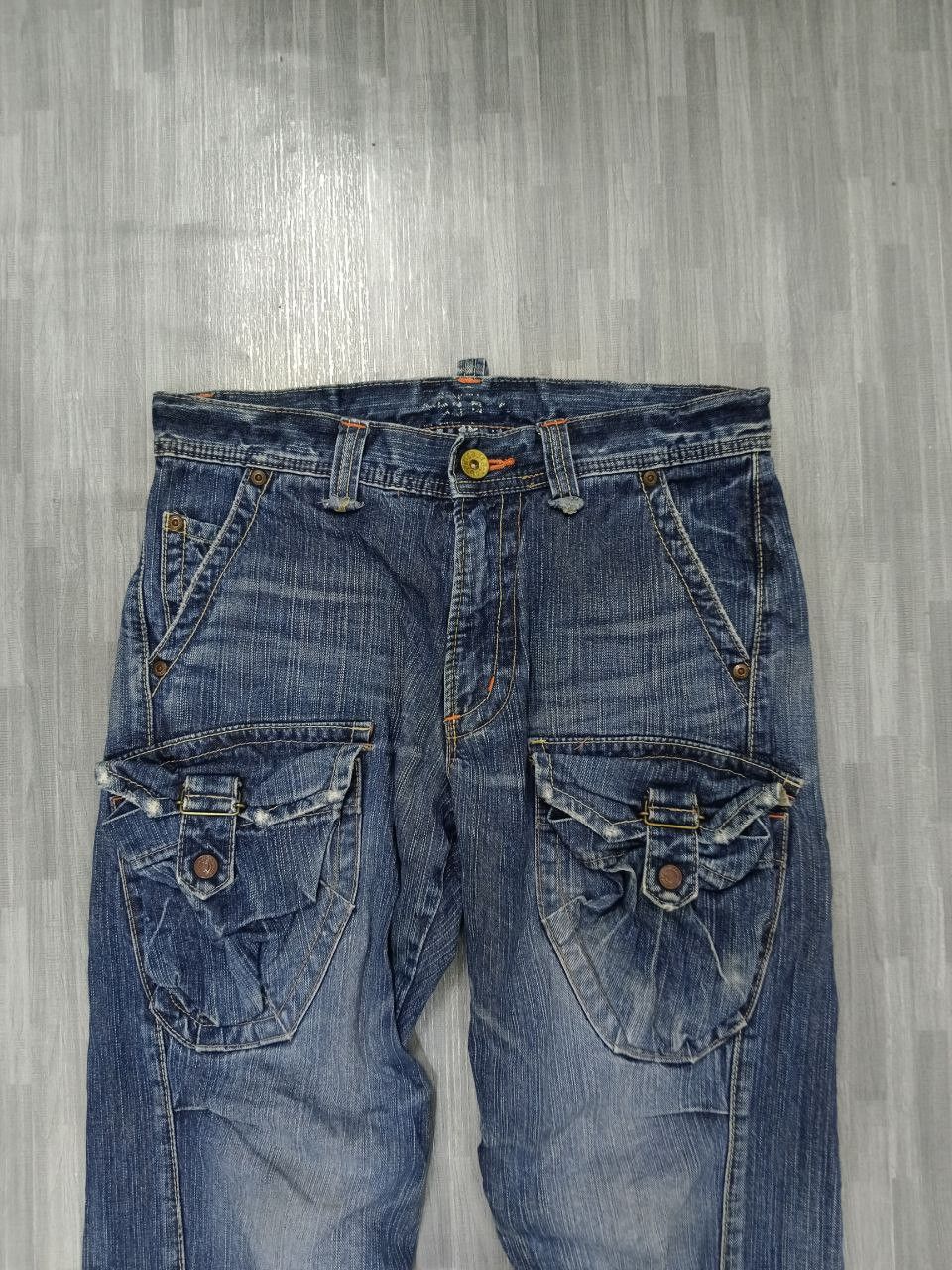Edwin RARE🔥FLARE TWIST SICK BUSHPANTS EDWIN DENIM PANTS Size US 30 / EU 46 - 4 Thumbnail