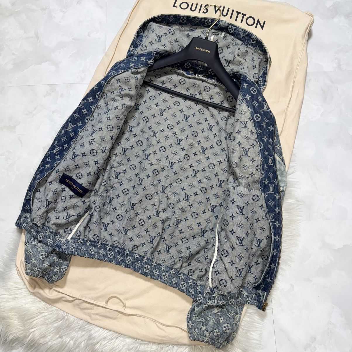 Louis Vuitton 22SS Louis Vuitton x NIGO Monogram Denim Jacket Size US S / EU 44-46 / 1 - 8 Thumbnail