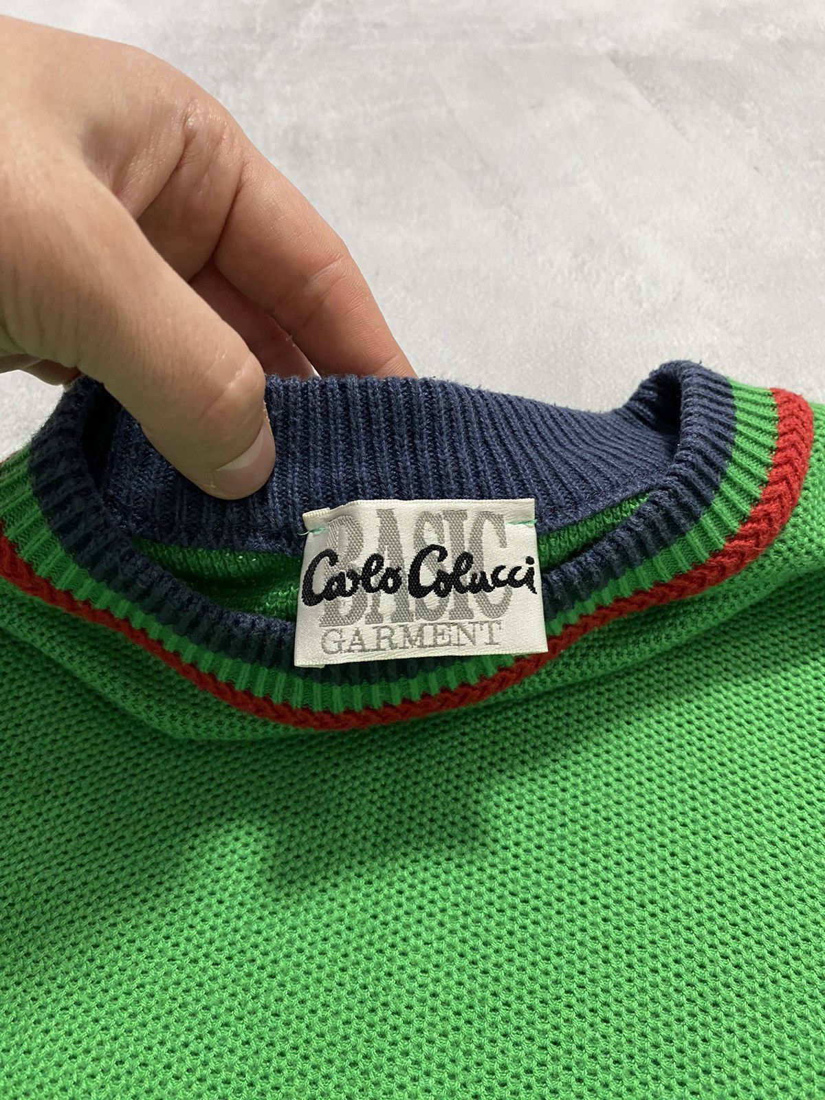 Carlo Colucci 🍀 Vintage Sweater Carlo Colucci Japanese Coogi Style Knit Size US L / EU 52-54 / 3 - 6 Thumbnail