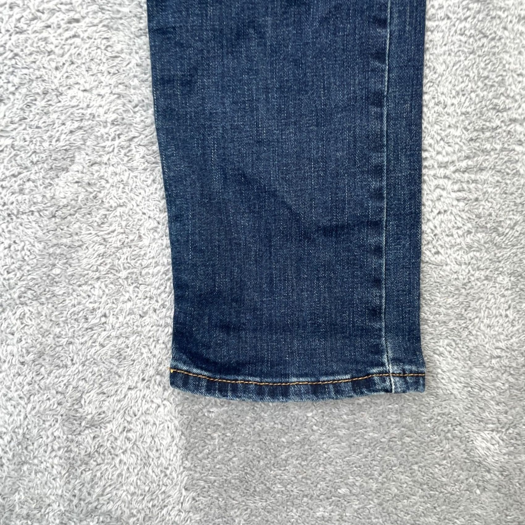 Wrangler VINTAGE Wrangler Jeans Womens 28x30 Blue Slim Straight Leg Denim Cotton Logo Dark Wash Size 28" / US 6 / IT 42 - 3 Thumbnail