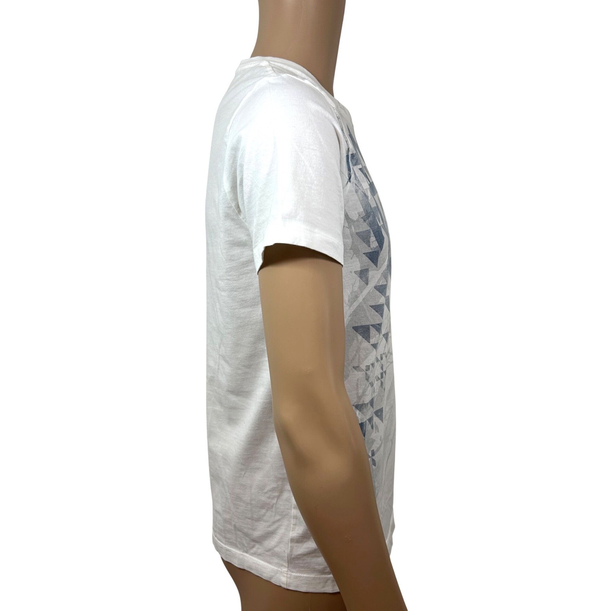 Apt. 9 Apt. 9 Men’ T-Shirt M Vtg Short Sleeve V-Neck White Blue Gr Size US M / EU 48-50 / 2 - 3 Thumbnail