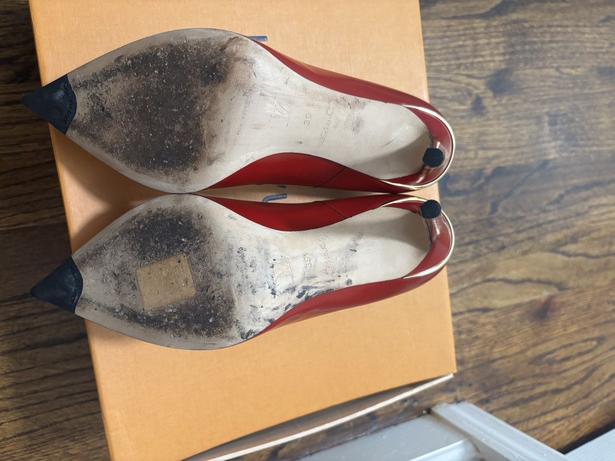 Louis Vuitton Louis Vuitton Eyeline Red Pump Size US 8 / IT 38 - 6 Thumbnail