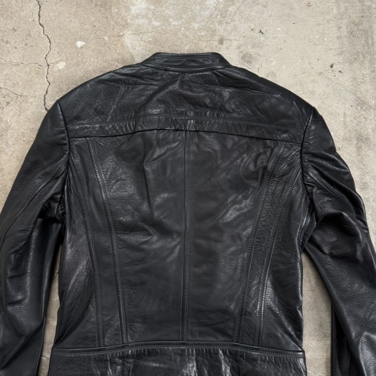 20471120 Elena Burenina Avant Garde Sheep Leather Zip Jacket Size M / US 6-8 / IT 42-44 - 5 Thumbnail