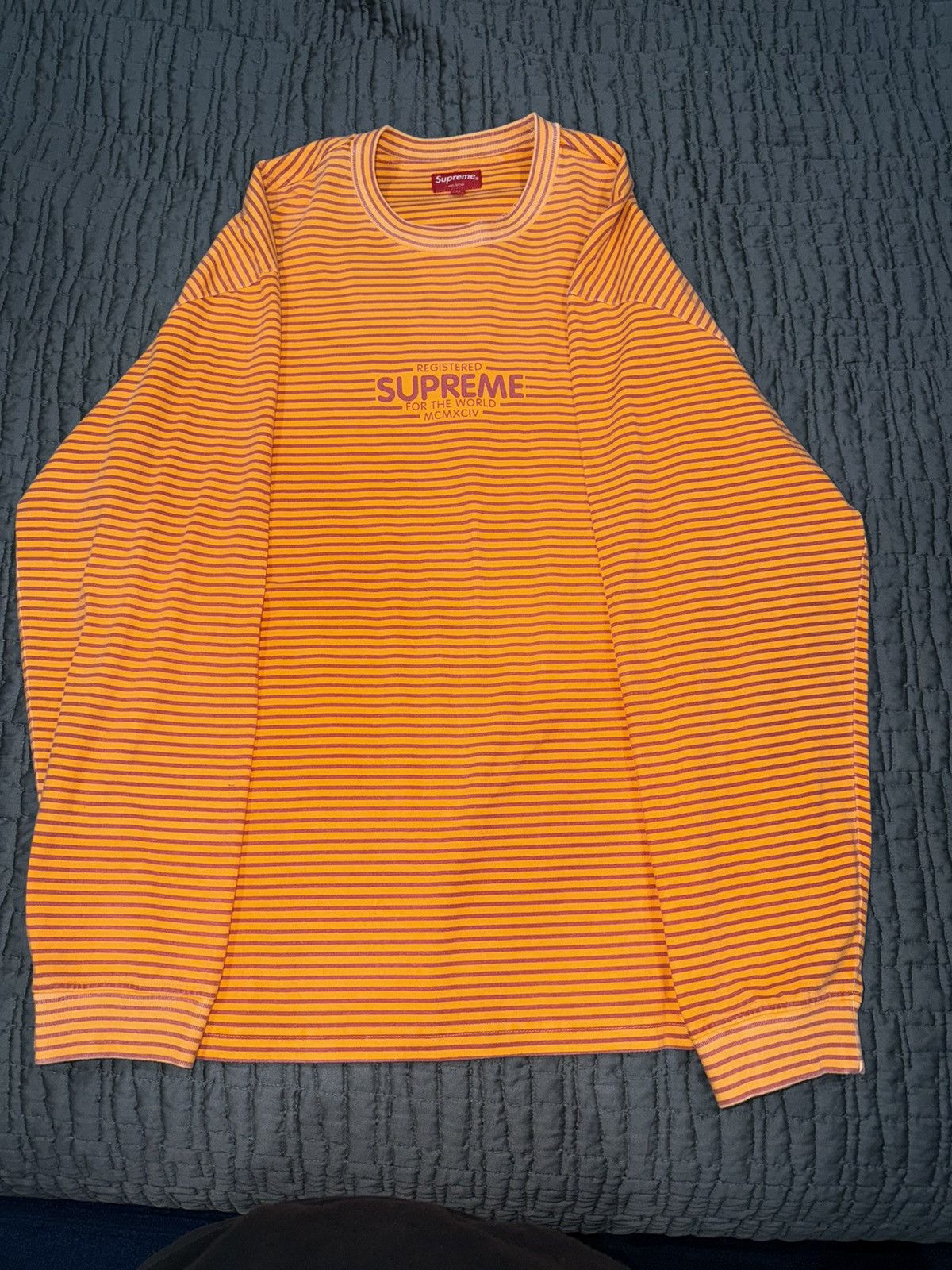 Supreme Supreme Micro Stripe L/S Top Size US M / EU 48-50 / 2 - 1 Thumbnail