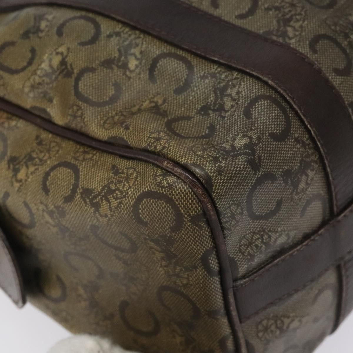 Celine CELINE C Sulky Hand Bag Pvc Dark Brown Gold Size ONE SIZE - 11 Thumbnail