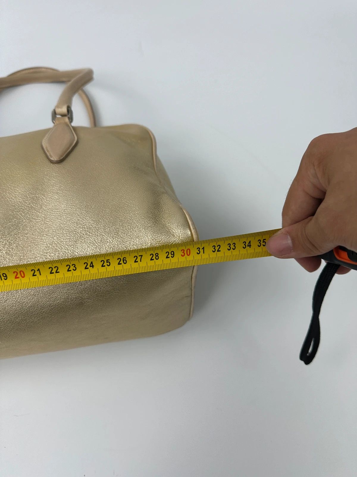 Miu Miu Miu Miu 90’s Gold Leather Shiny Boston Handbag ShoulderBag Size ONE SIZE - 17 Thumbnail