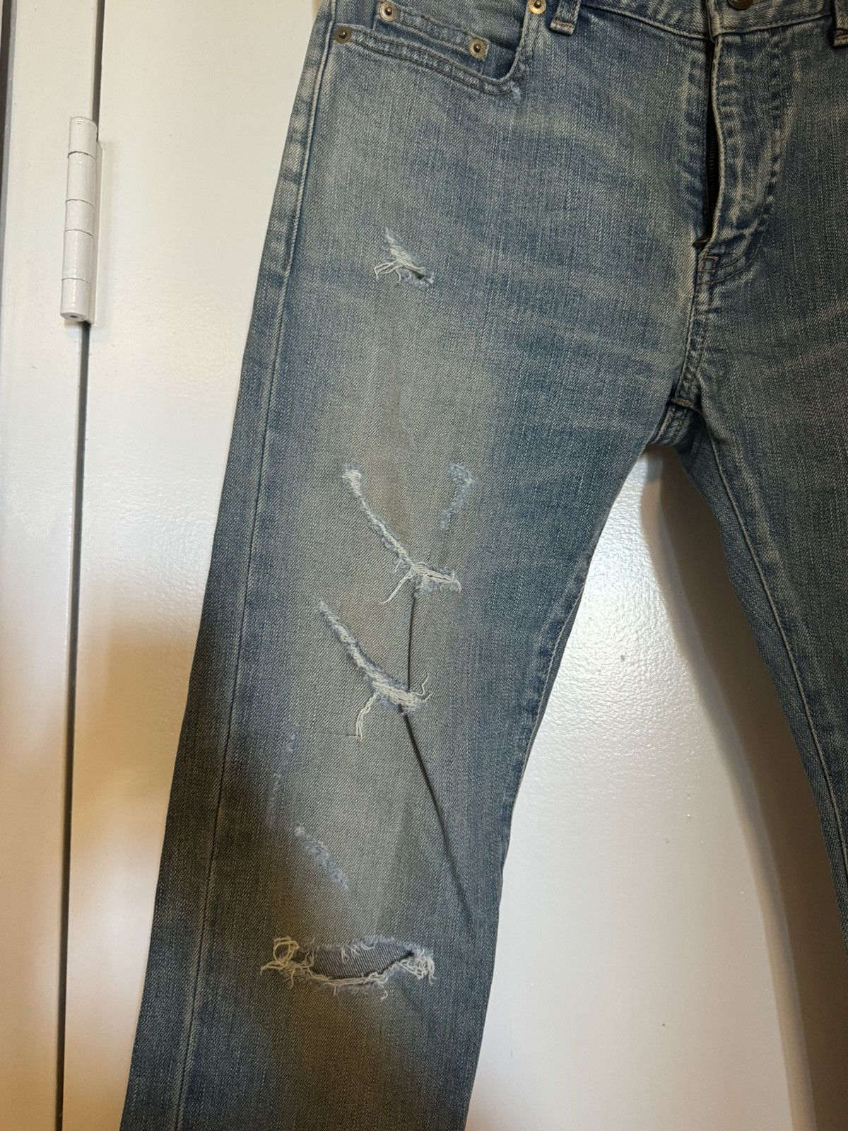 Saint Laurent Paris Saint Laurent Paris Crash Destroyed Jeans 30 Hedi Slimane Size US 30 / EU 46 - 4 Thumbnail