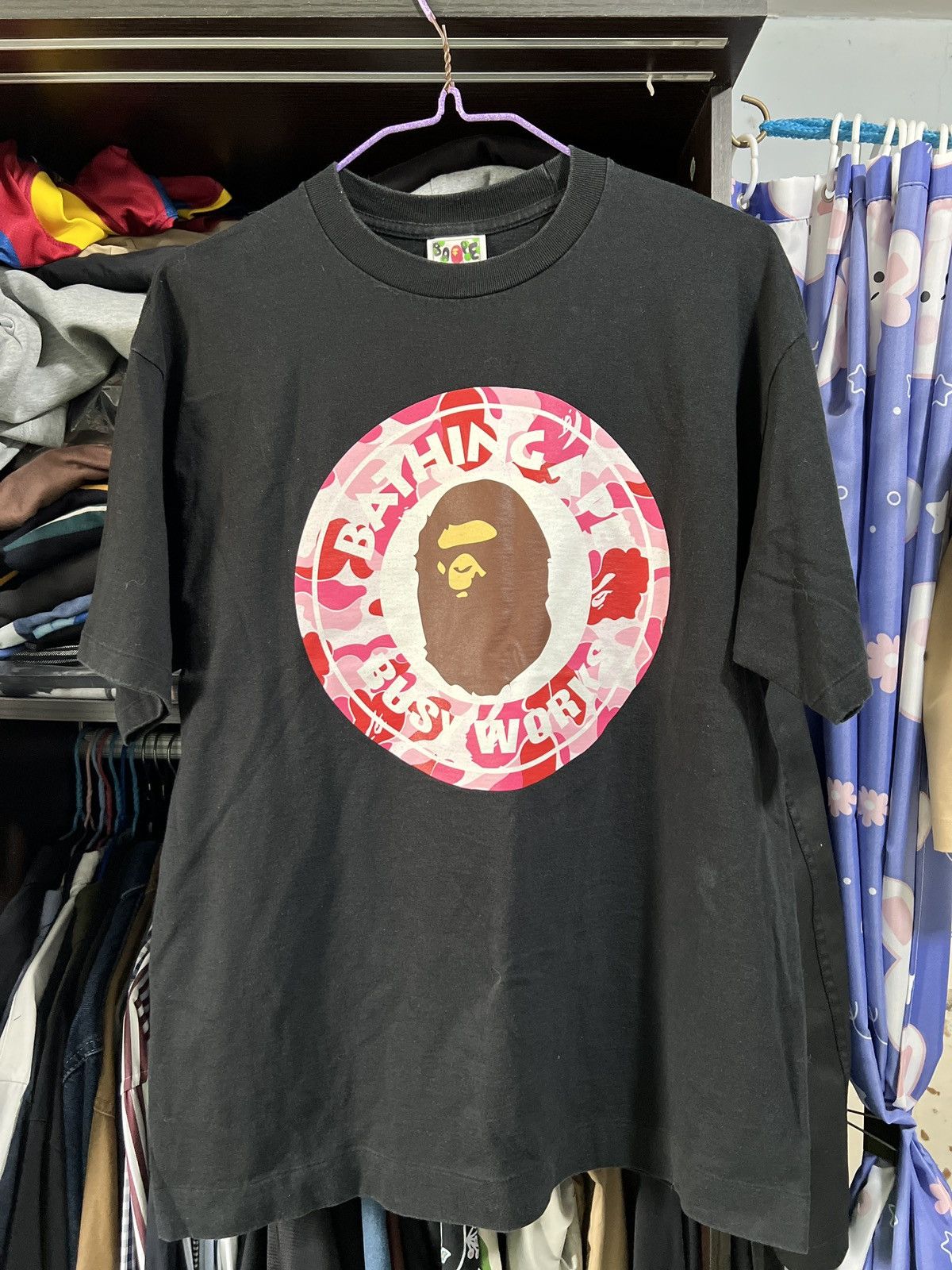 Bape ABC Camo Busy Works Tee Size US L / EU 52-54 / 3 - 1 Thumbnail