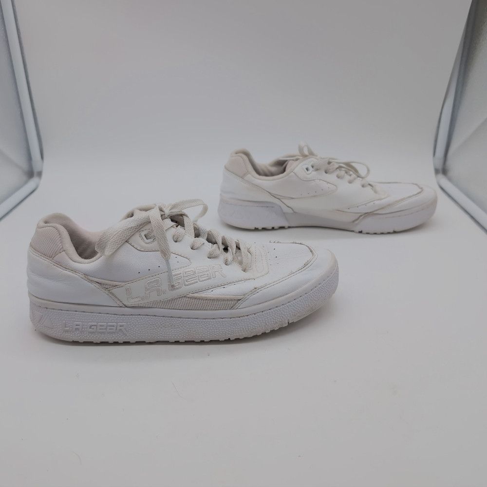 La Gear L. A. Gear Sketchers Sz 8 Hot Shots White Leather Sneakers Size US 8 / IT 38 - 6 Thumbnail