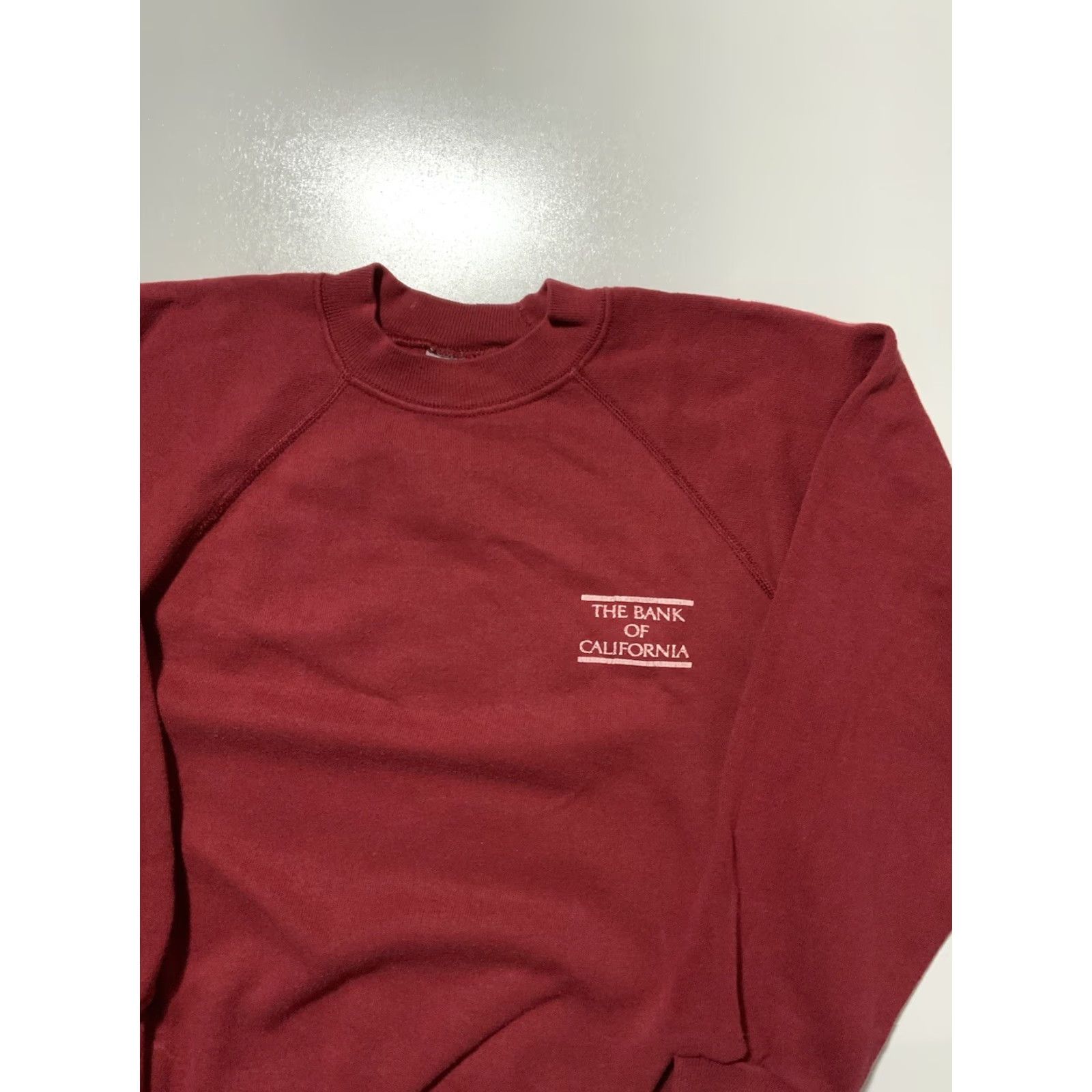 Hanes VINTAGE Hanes The Bank Of California 50/50 Crewneck Sweatshirt Sz S Maroon 80s 70s Mens Sweatshirt Size US S / EU 44-46 / 1 - 3 Thumbnail