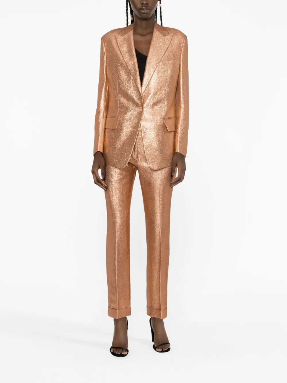 Tom Ford o1w1db10225 GI2945 Single-breasted Blazer in Powder Pink Size XS / US 0-2 / IT 36-38 - 2 Thumbnail
