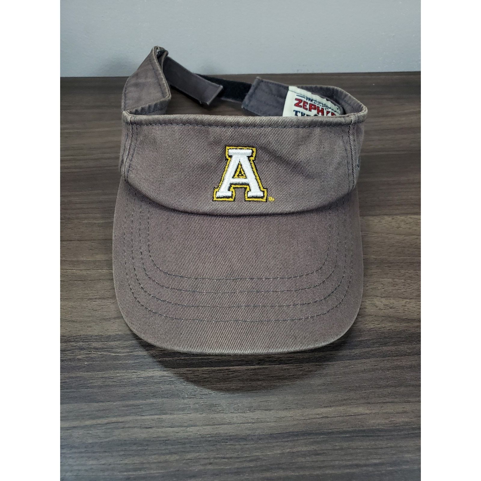NCAA × Zephyr Appalachian State Mountaineers Faded Black Golf Visor Size ONE SIZE - 1 Thumbnail