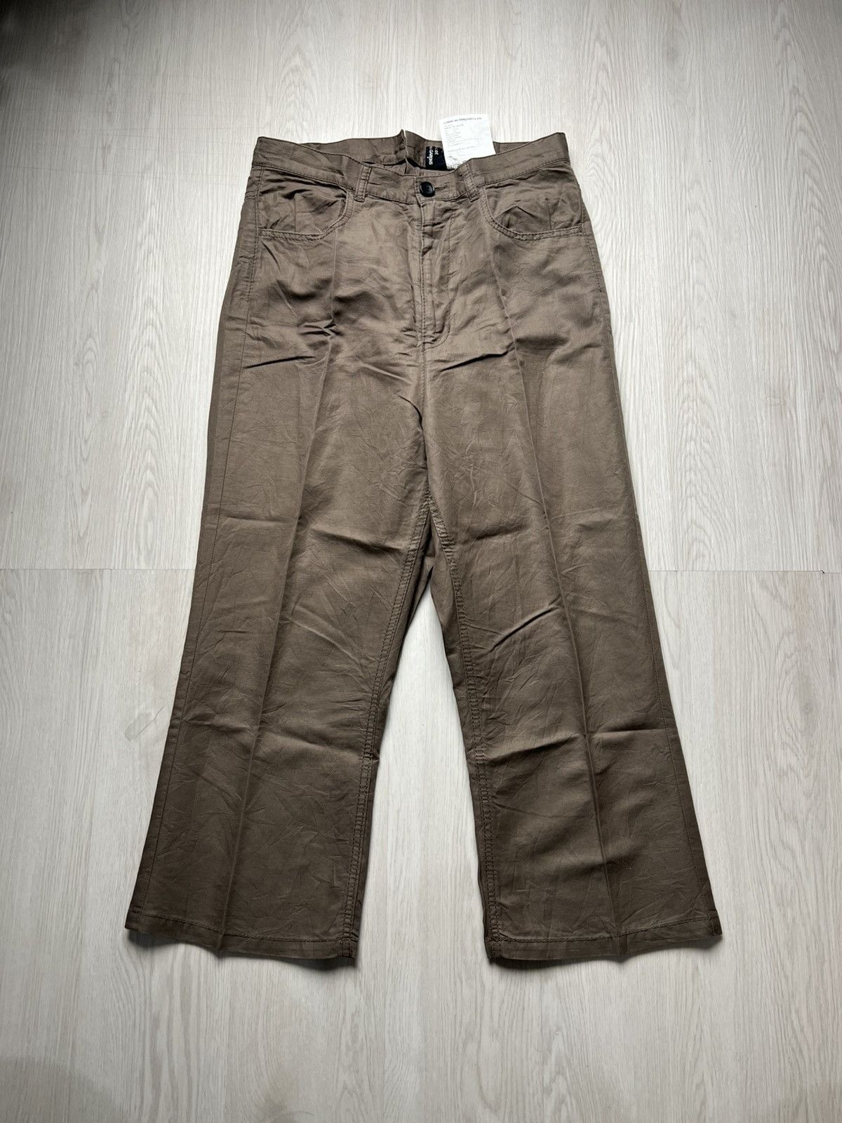Comme des Garcons Tricot Comme Des Garcons Drop Crotch Buckle Back Pants Size US 29 - 1 Thumbnail