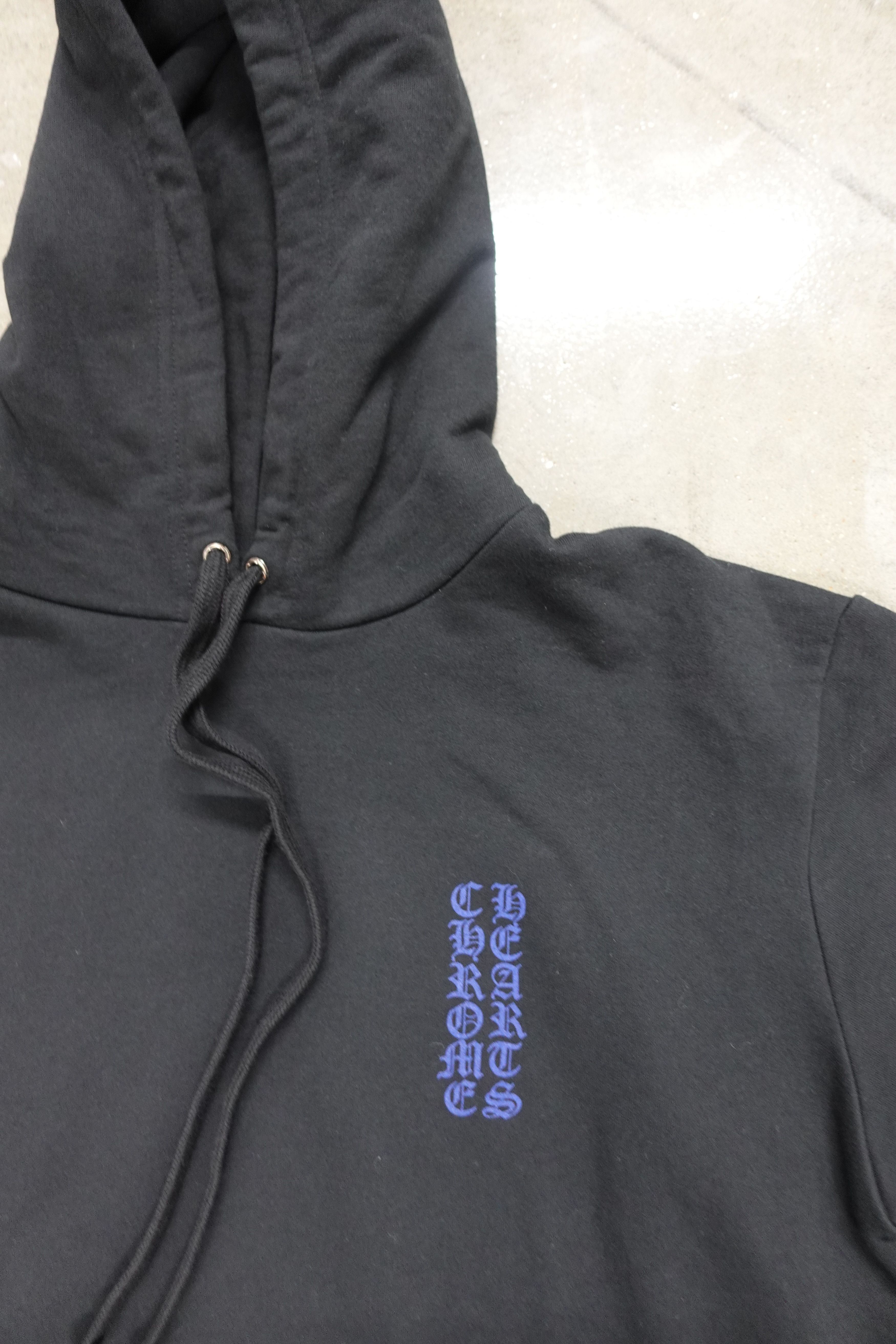 Chrome Hearts CHROME HEARTS SCRIPT PULLOVER HOODIE BLACK/BLUE Size US L / EU 52-54 / 3 - 3 Thumbnail