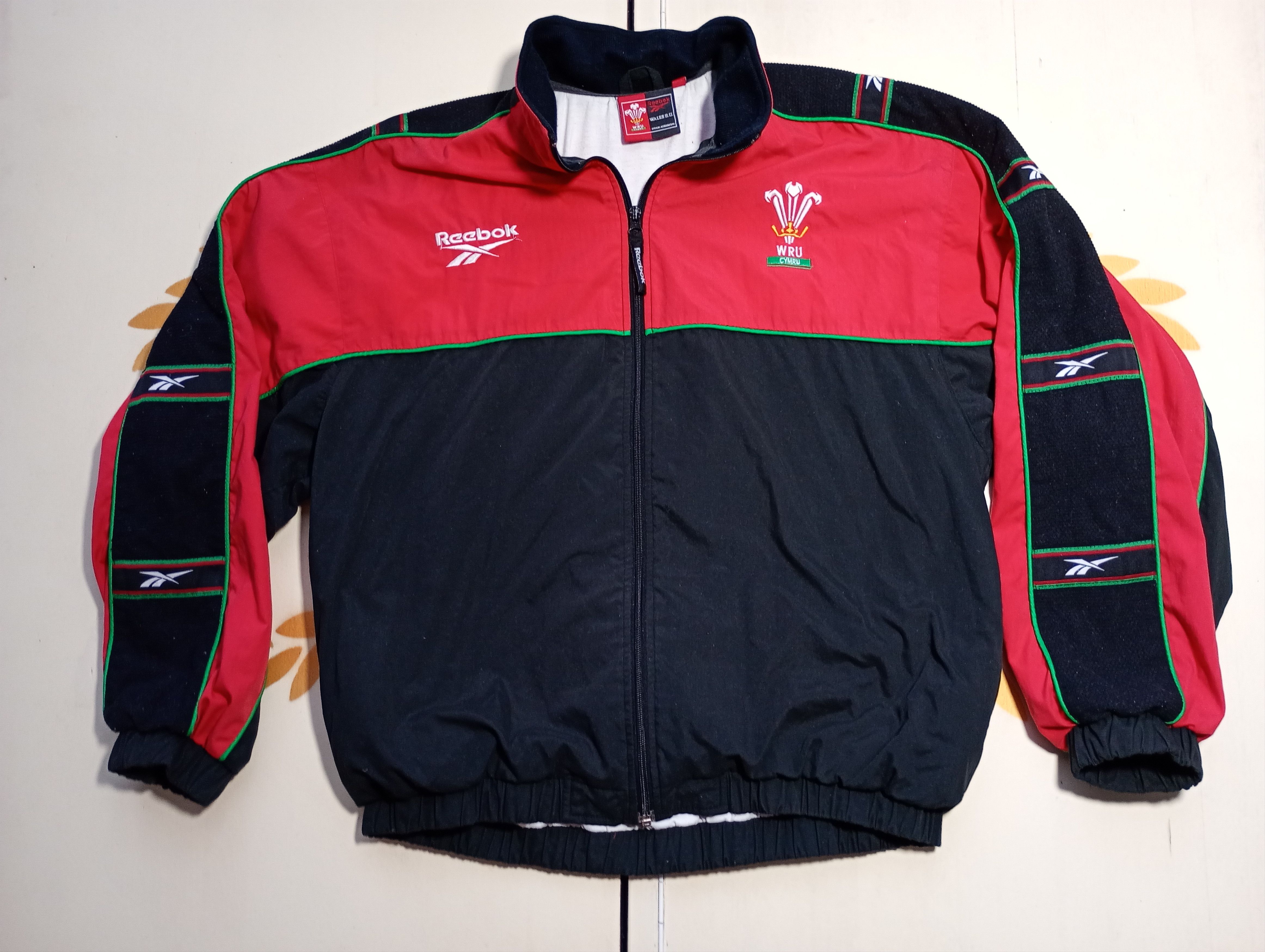 Reebok Reebok Wales Rugby Team Track Top Jacket 1998-1999 Size US M / EU 48-50 / 2 - 1 Thumbnail