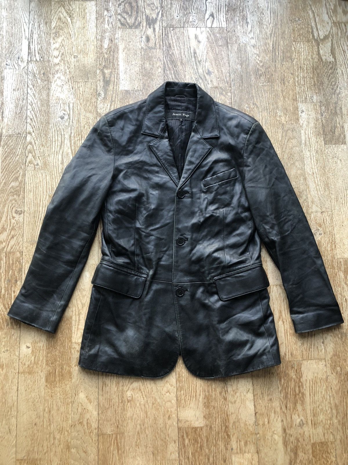 Vintage JAIME PAGE NEW TOMY VINTAGE LEATHER SUIT JACKET Size US M / EU 48-50 / 2 - 1 Thumbnail