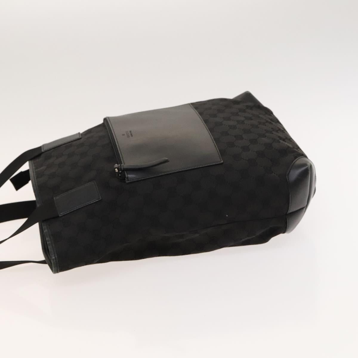 Gucci GUCCI GG Canvas Tote Bag Black Silver Size ONE SIZE - 5 Thumbnail