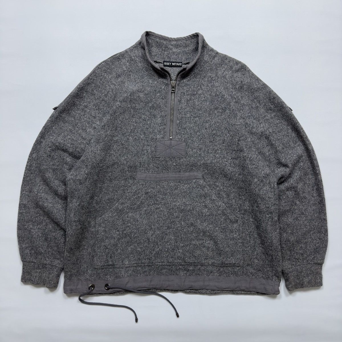 ISSEY MIYAKE half zip anorak jacket