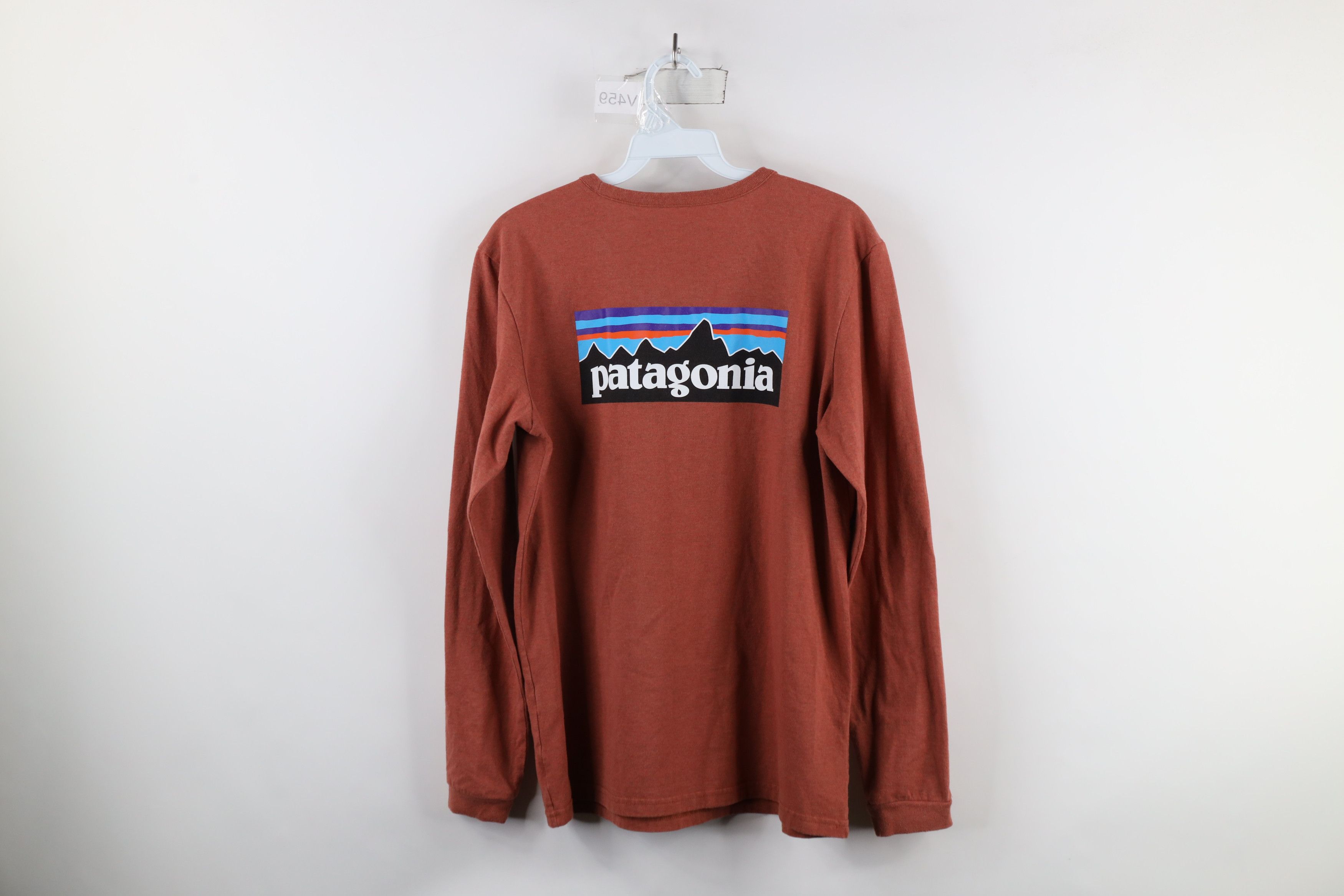 Patagonia × Vintage Patagonia Big Logo Long Sleeve T-Shirt Reddish Orange Size US M / EU 48-50 / 2 - 10 Thumbnail