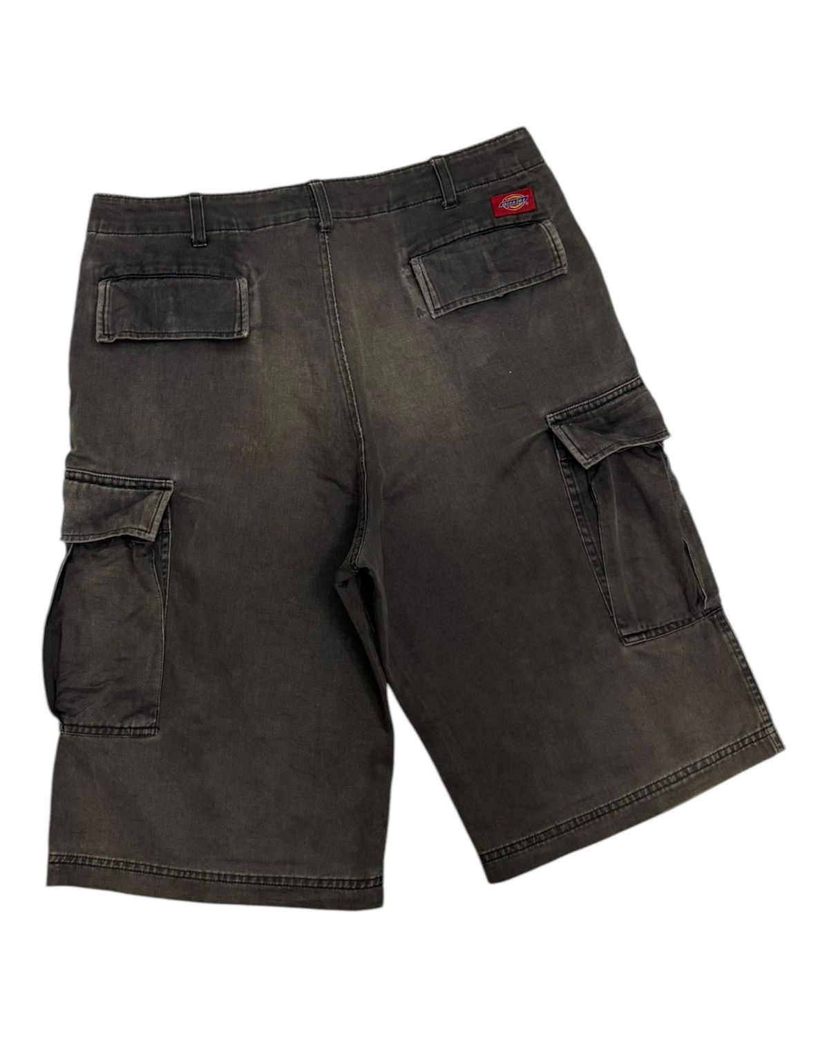 Dickies × Faded Glory × Japanese Brand Rare Vintage DICKIES Faded Grey Short Cargo Pants Size US 32 / EU 48 - 4 Thumbnail