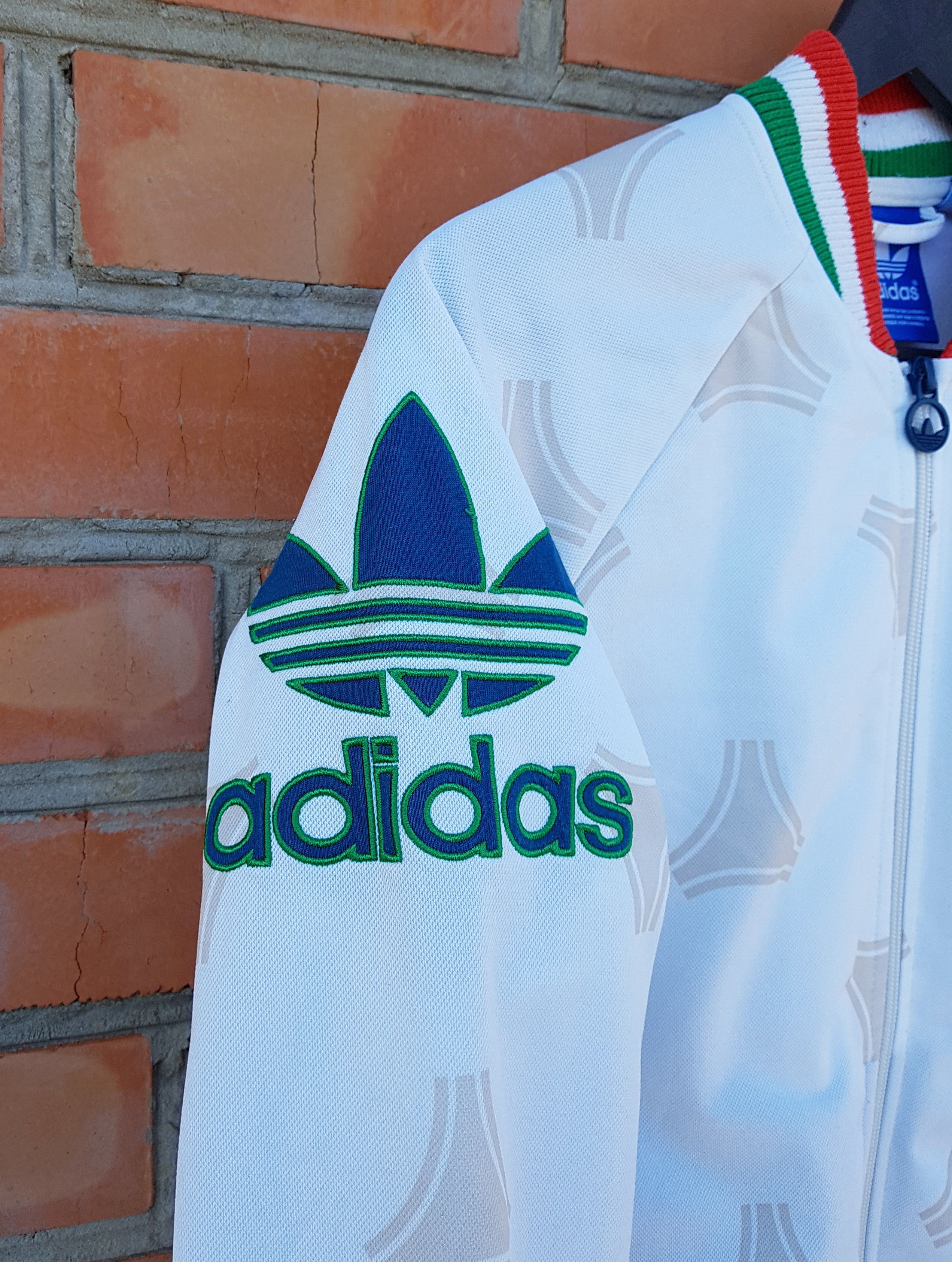 Adidas Adidas Originals Italy RARE Football Soccer Track Top Jacket Size US S / EU 44-46 / 1 - 5 Thumbnail