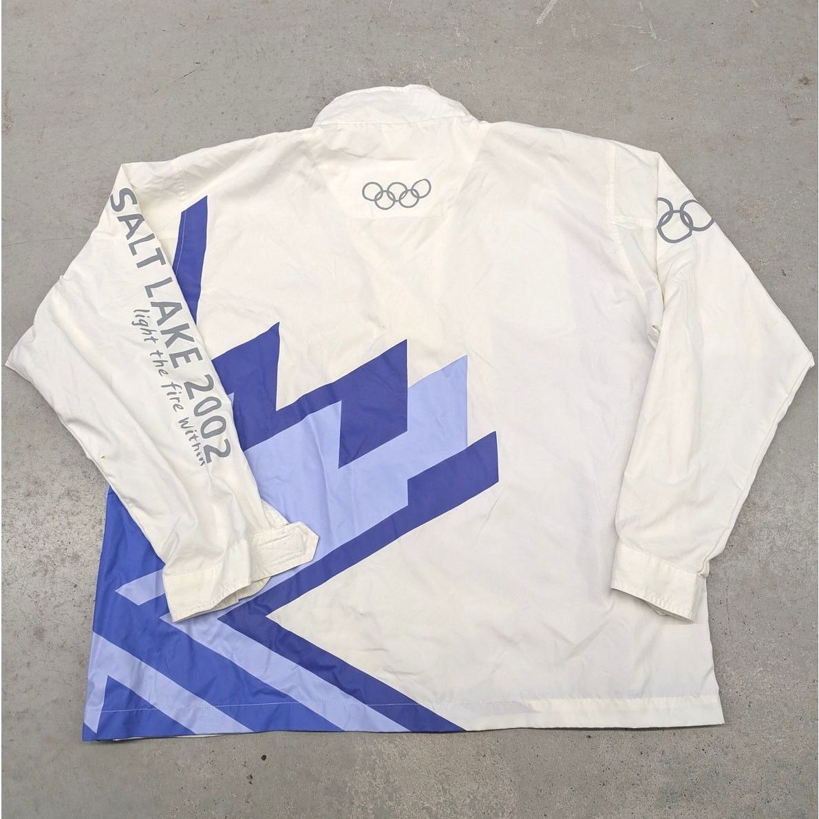 USA Olympics × Vintage Y2K 2002 Salt Lake City Olympic Torch Relay windbreaker Size US XL / EU 56 / 4 - 2 Thumbnail