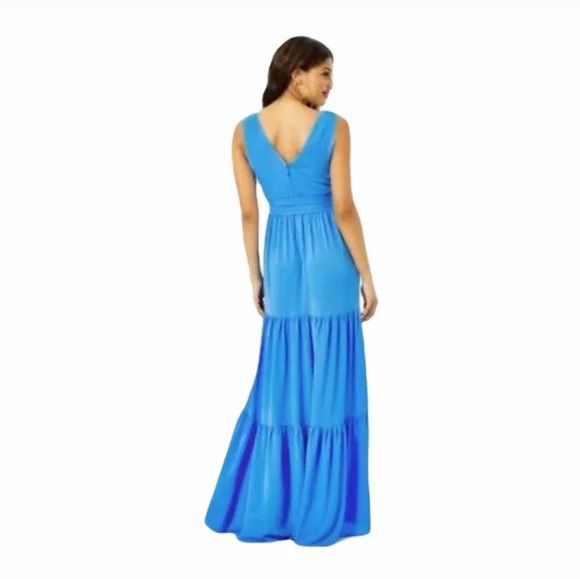 Lilly Pulitzer Lilly Pulitzer Maurine Maxi Dress Long Sleeveless Fit Flare Size XL / US 12-14 / IT 48-50 - 3 Thumbnail