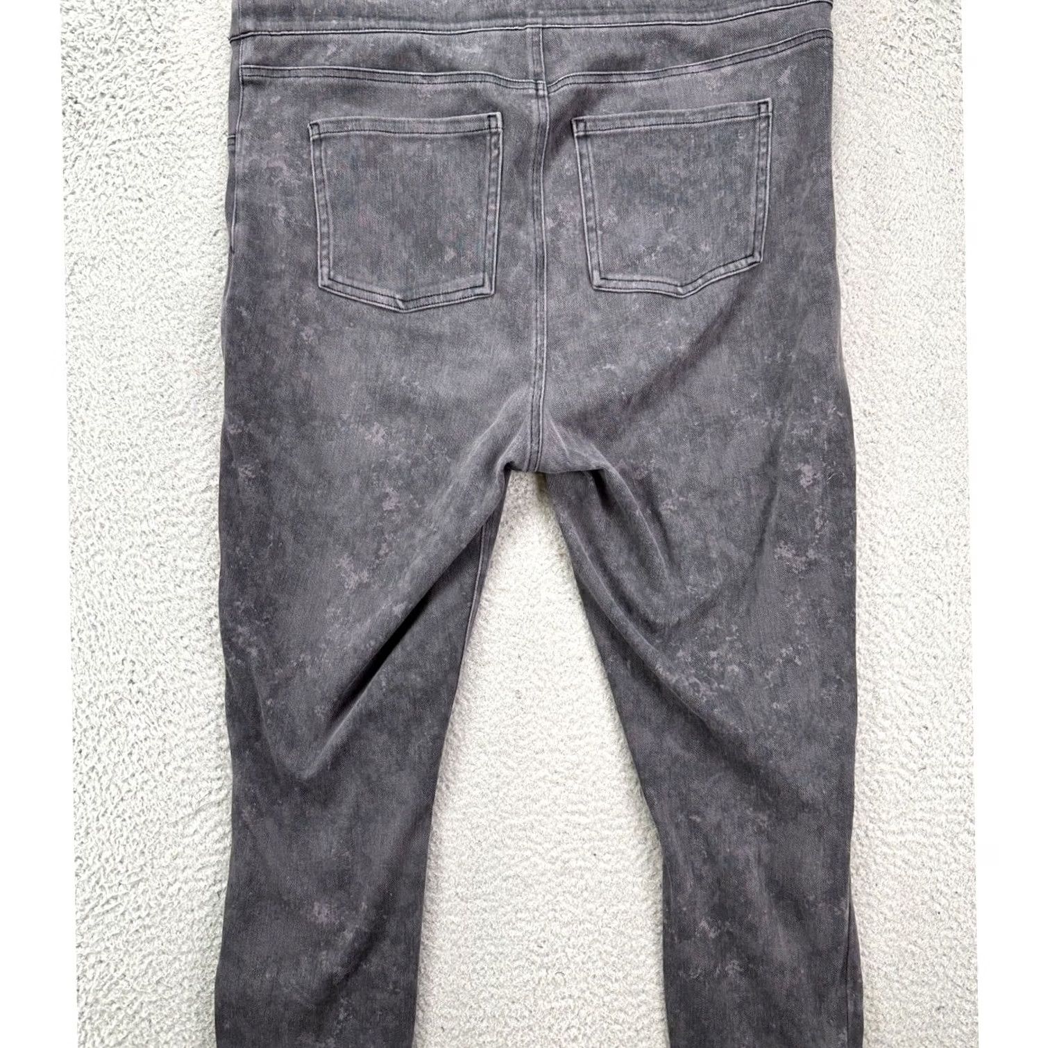 Spanx Spanx Jean-ish Leggings Grey Acid Wash High Rise 2X Plus Size Jegging Pockets Shaping Stretch Denim Size 40" / US 18 - 2 Thumbnail