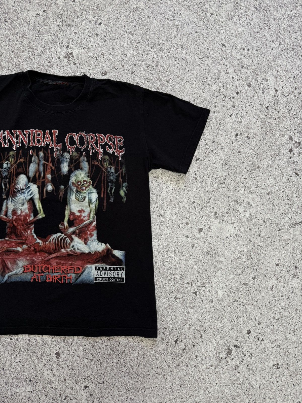 Band Tees Vintage Cannibal Corpse Butchered At Birth Rock Band T-Shirt Size US L / EU 52-54 / 3 - 5 Thumbnail