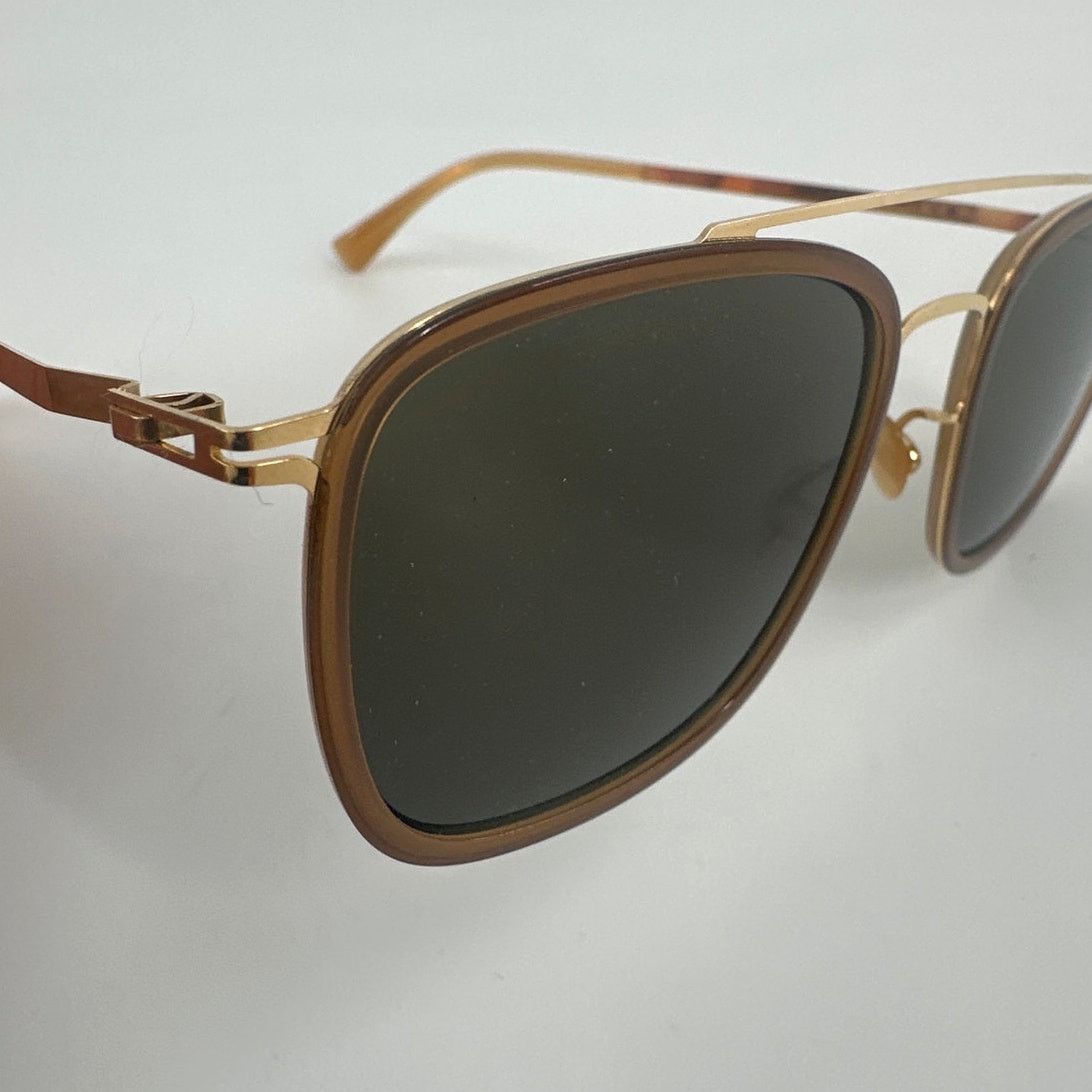 Mykita Mykita Men's Gold Brown Jeppe 6U79 Eyewear Sunglasses Size ONE SIZE - 3 Thumbnail