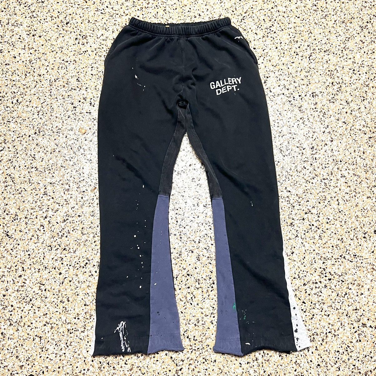 Gallery Dept Flared Paint Splatter Sweatpants