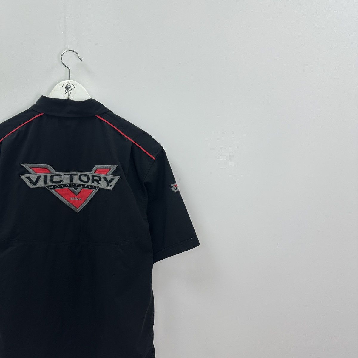 Vintage Vintage 00s Victory Motorcycle USA shirt button y2k hype og Size US L / EU 52-54 / 3 - 10 Thumbnail