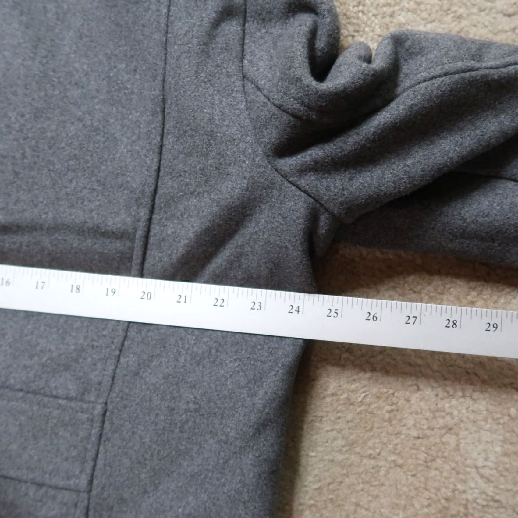 Levi's VINTAGE Levi's Full Zip pea coat Men's Large Gray hooded Jacket insualted Size US L / EU 52-54 / 3 - 7 Thumbnail