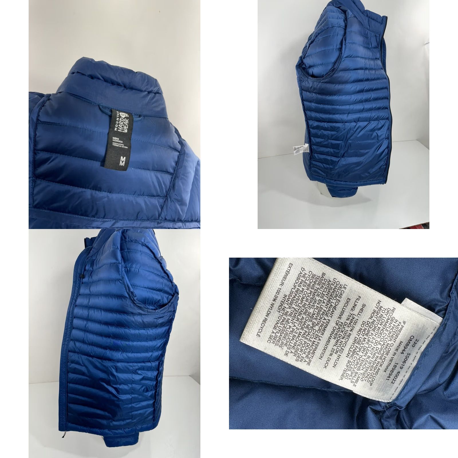 Mountain Hardwear MOUNTAIN HARD WEAR Jacket Mens M Packable Down 600 Fill Blue EXCELLENT Size US M / EU 48-50 / 2 - 8 Thumbnail
