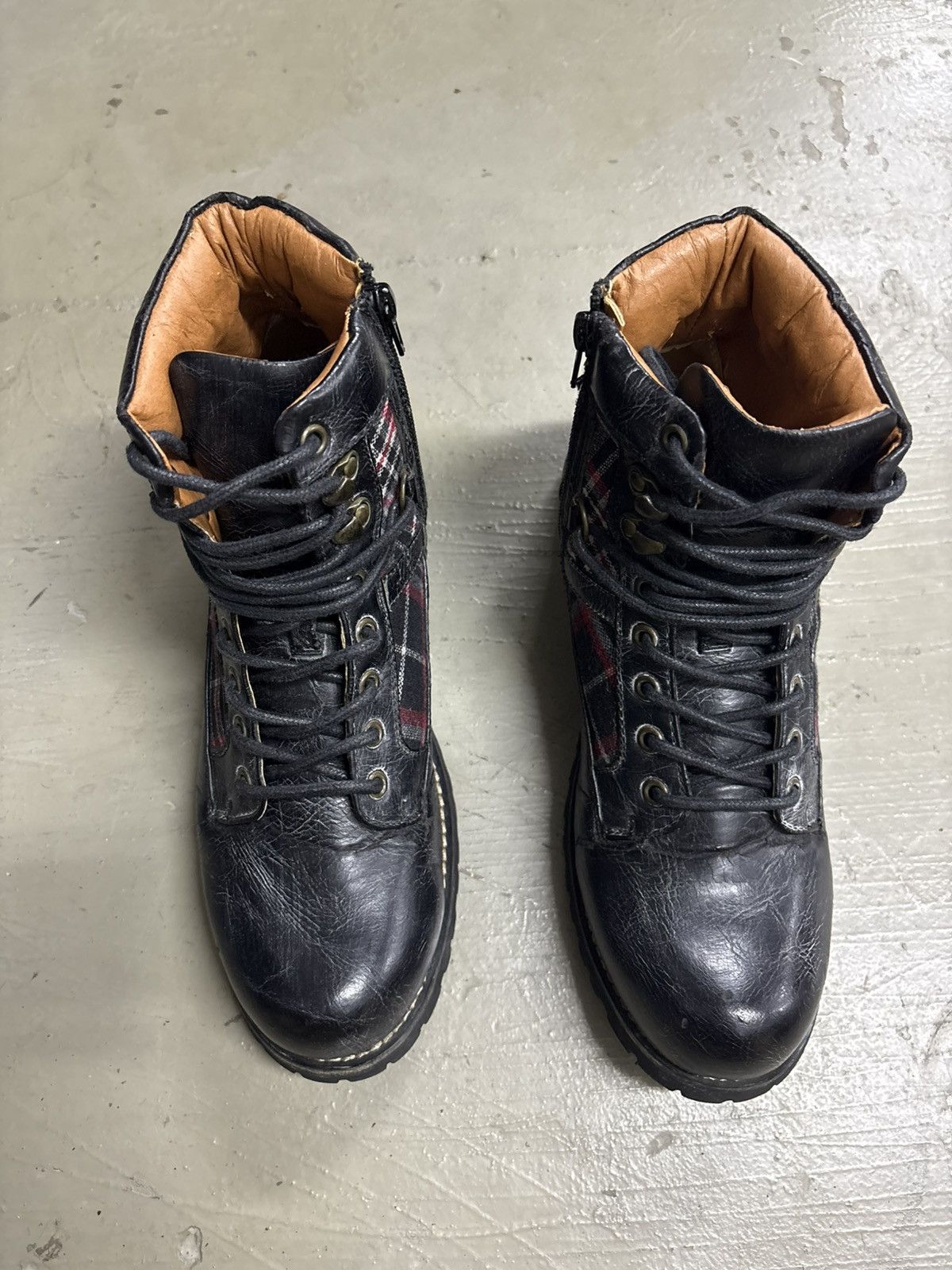Dirk Bikkembergs RARE RNA Slang Belted Leather Combat Boots Size US 7.5 / EU 40-41 - 12 Thumbnail