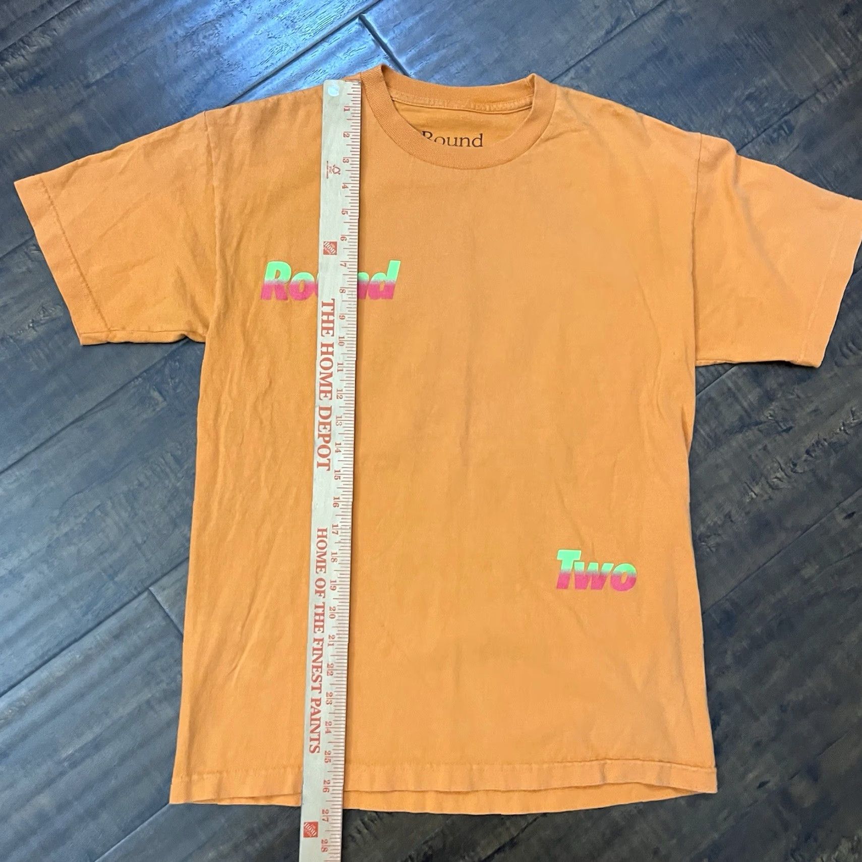 Round Two VINTAGE Round Two T-Shirt Medium Orange 80s 90s Cartoon Streetwear Mens Size US M / EU 48-50 / 2 - 7 Thumbnail