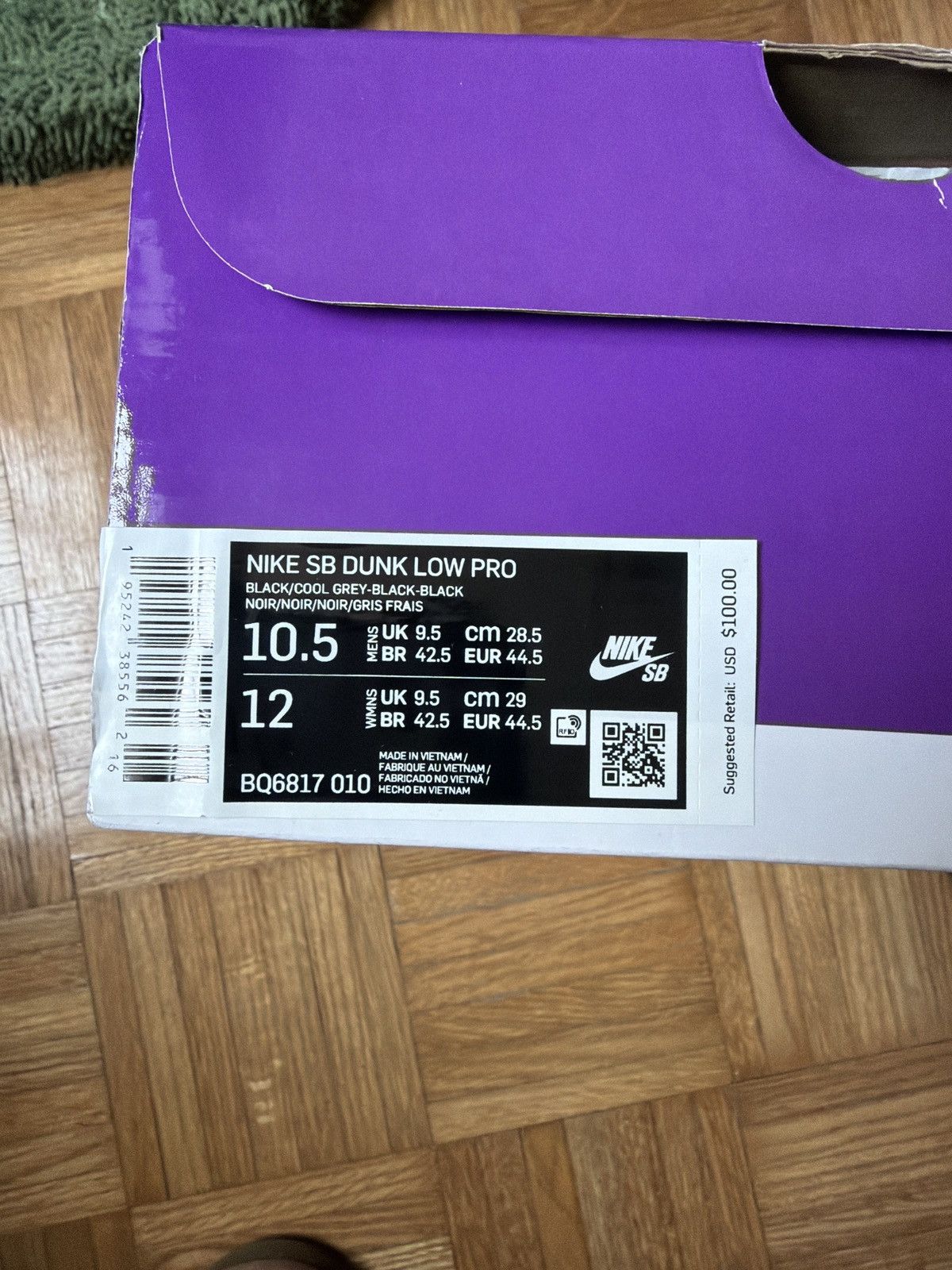 Nike SB Nike SB Dunk Low Pro “Fog” Size US 10.5 / EU 43-44 - 11 Thumbnail
