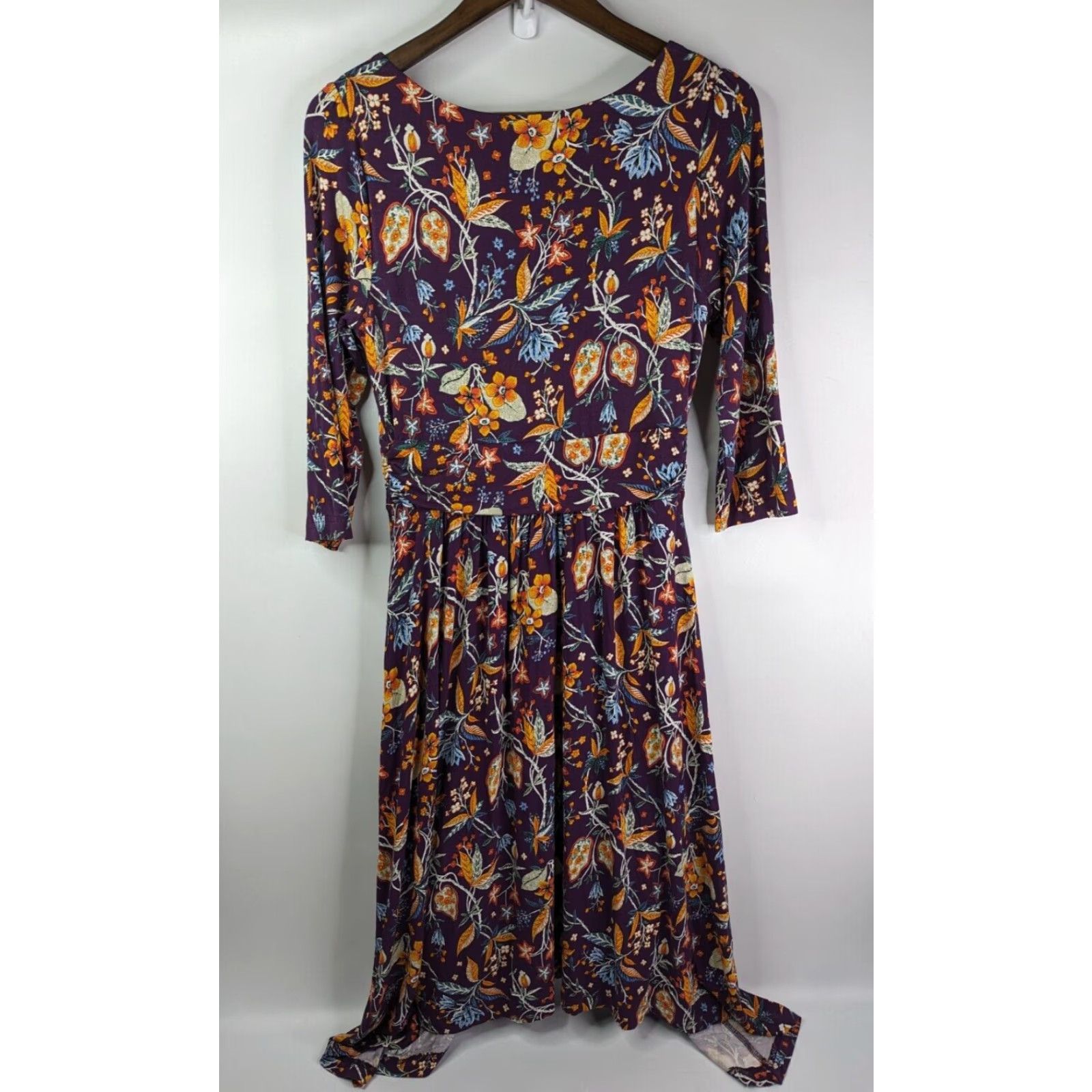 Vintage **Beloved Purple Floral Shift Dress Size M** User: **Beloved Purple Floral Midi Dress Size M** Size M / US 6-8 / IT 42-44 - 5 Thumbnail