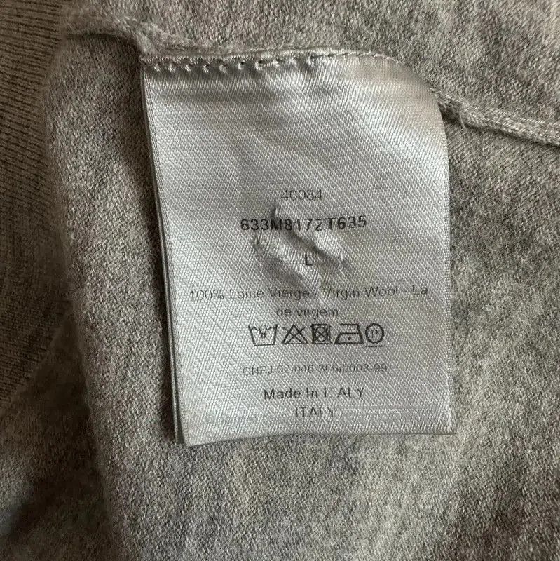 Dior Dior Gray Wool Short-Sleeve Polo Shirt . Size US L / EU 52-54 / 3 - 5 Thumbnail